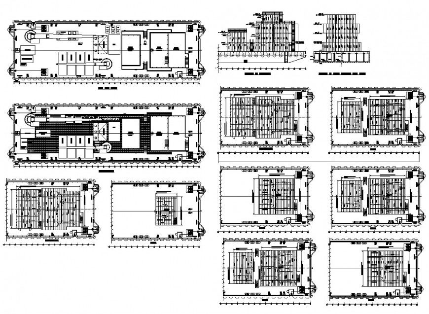 Deck house structure detail 2d view CAD blocks layout file in autocad format