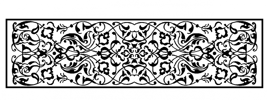Decorative Pattern Panel Design Block