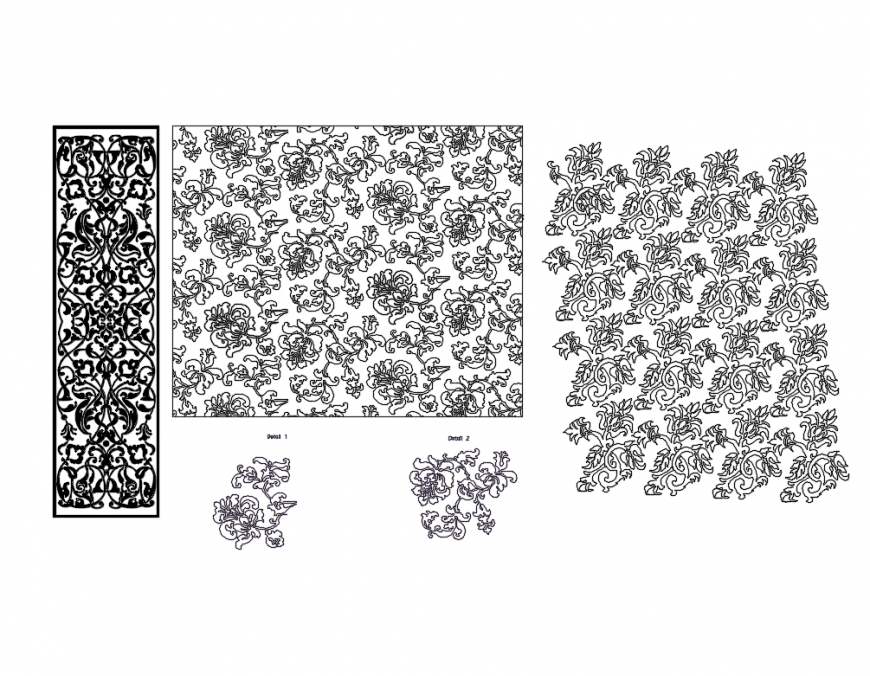 Decorative pictures paintings for house hold cad block design dwg file