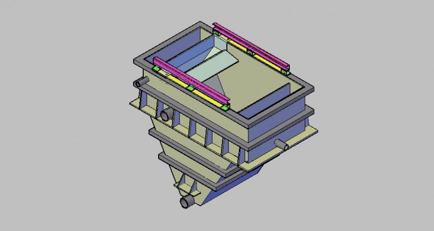 dens metric float 3d drawing in dwg file