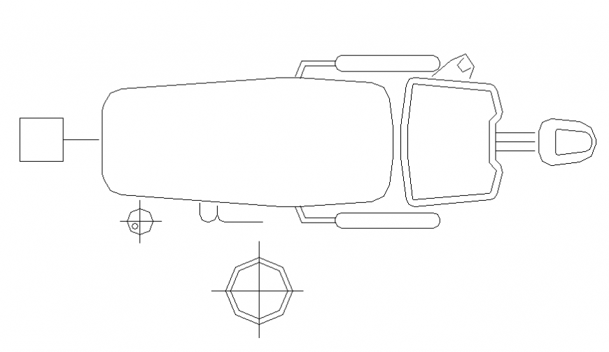 Dental clinic chair top view elevation cad block details dwg file