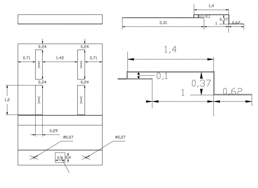 Design of ceiling in commercial building dwg file