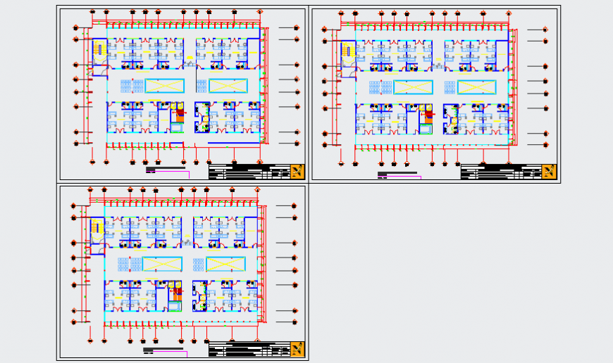 Designated area design drawing plan of Hospital design drawing