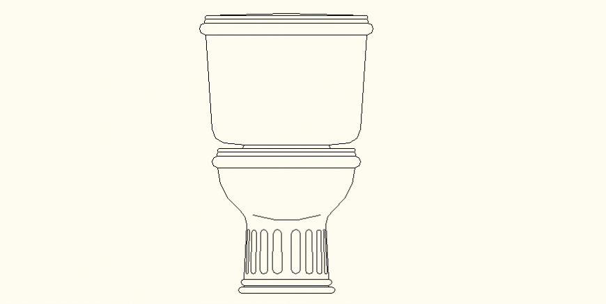 Designer English toilet detail plan autocad file