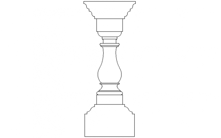 Designer pillar logo and symbol block in AutoCAD file