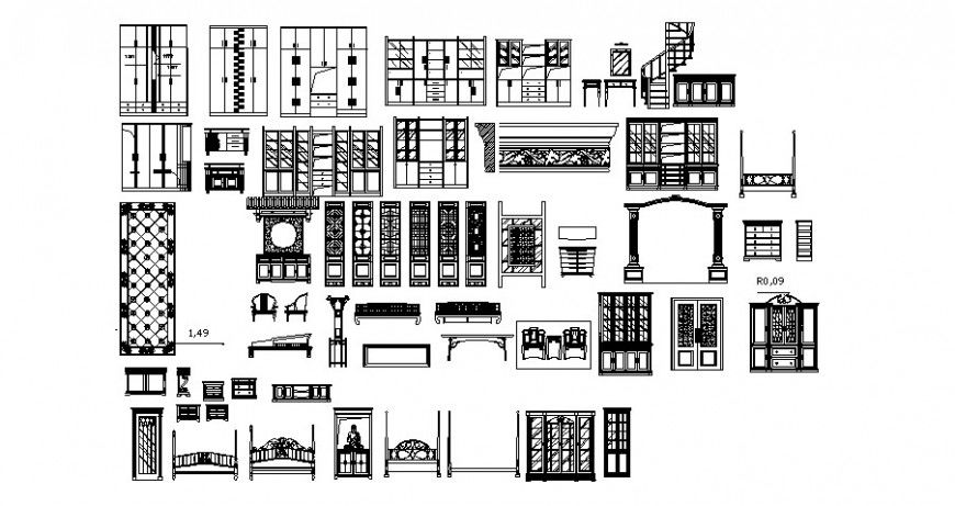 Designer support and Chinese classical block in auto cad file
