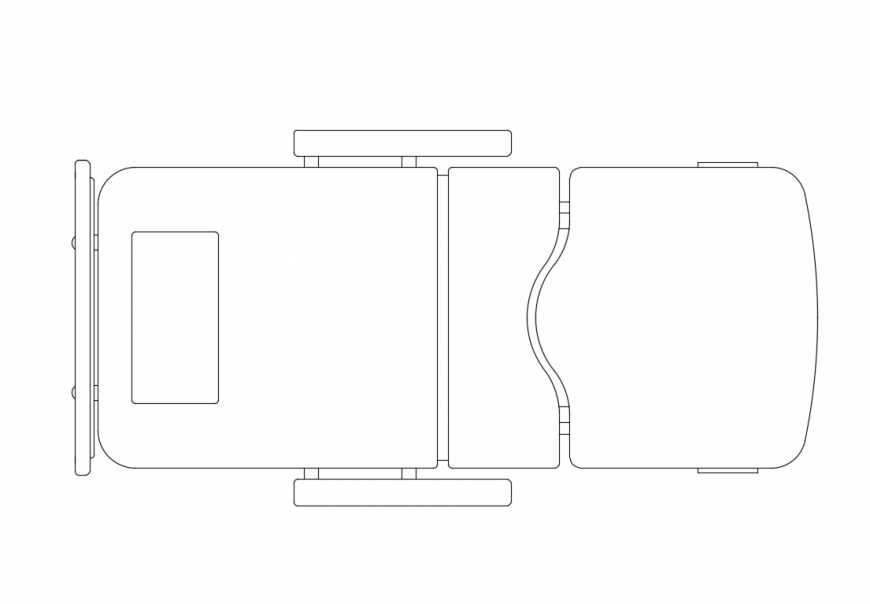 Desk chair top view elevation cad block details dwg file