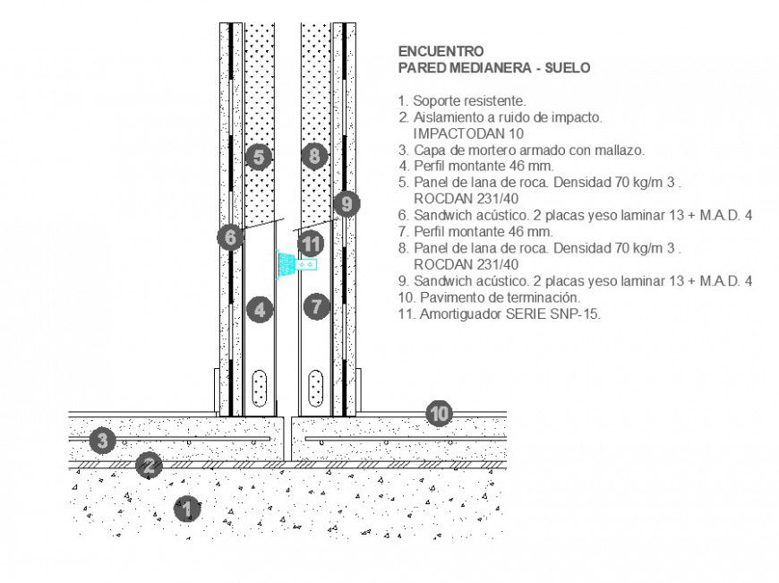 Detail 2d construction block of concrete masonry layout dwg file