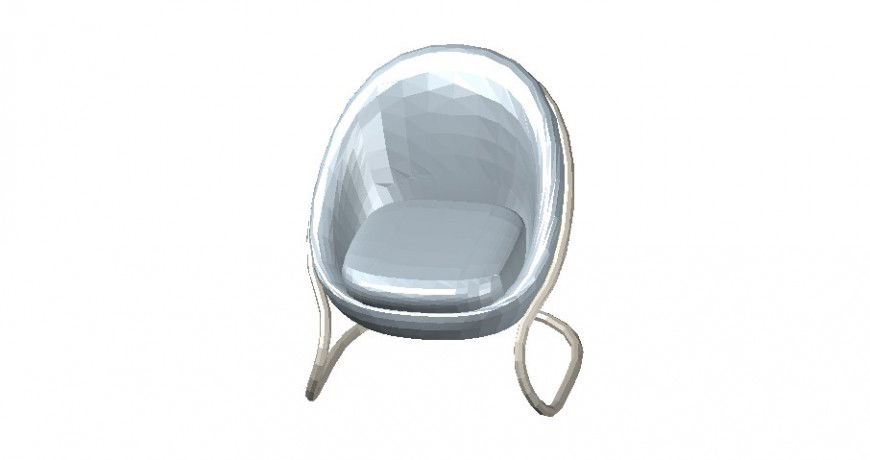 Detail 3d mode of chair layout CAD furniture block autocad file