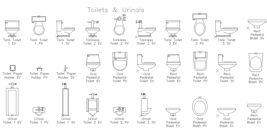 detail Block drawing of sanitary ware in dwg file.