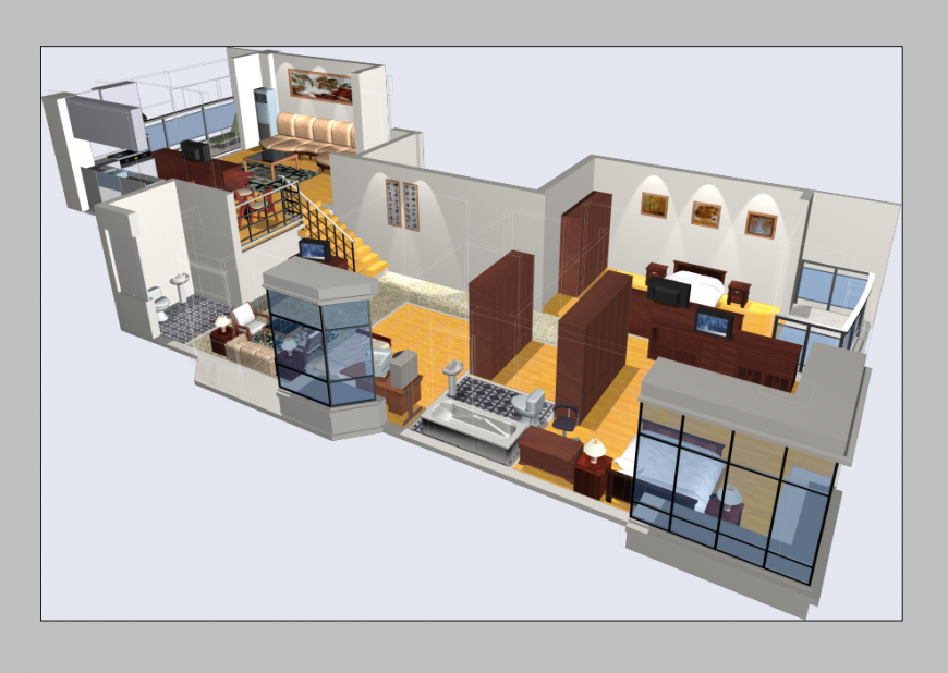 Detail building structure elevation 3d model layout Photo shop file