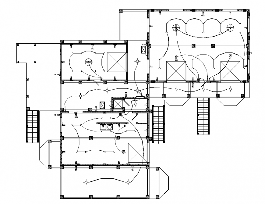 Detail bungalow electric drawing in dwg file.