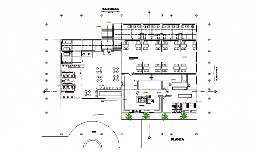 Detail Chinese restaurant autocad file