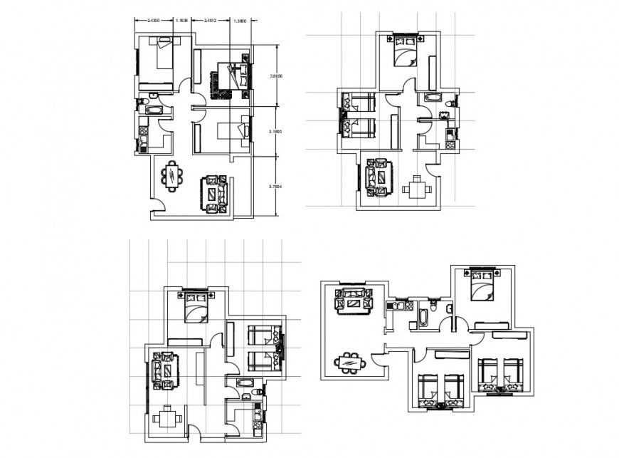 Detail construction plan of house layout file in autocad format