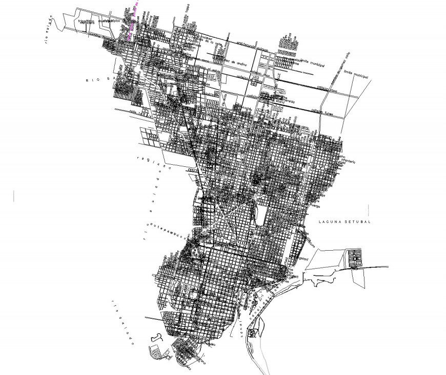 Detail country map autocad file