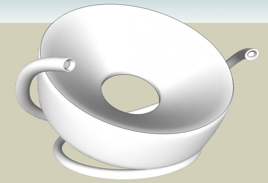Detail design of sitting chair layout furniture block sketch-up file
