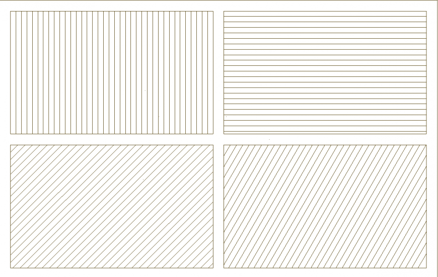 Detail drawing of different lines drawing in dwg file.