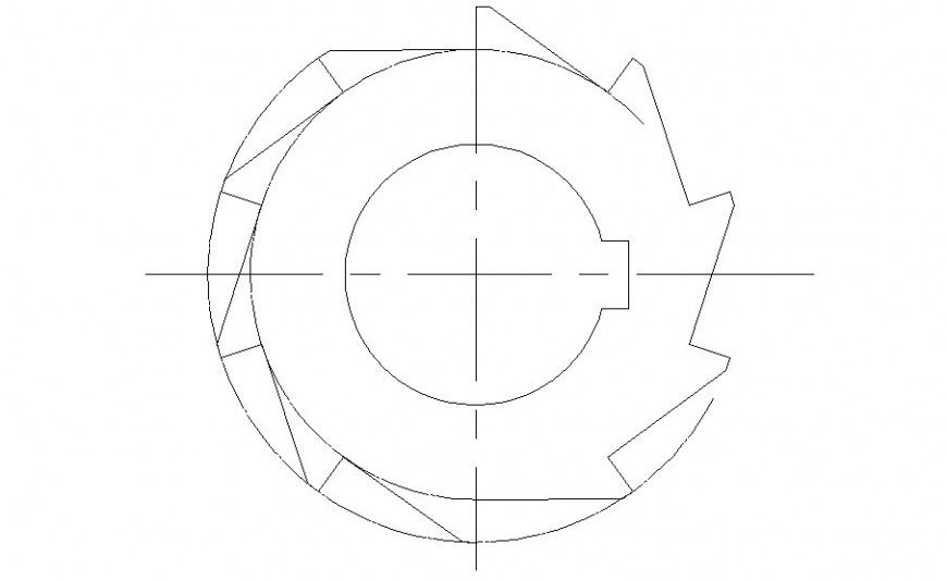Detail drawing of fasteners 2d view autocad file