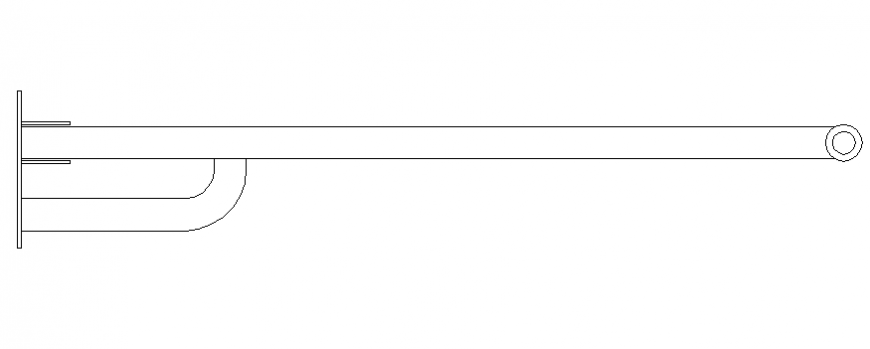 Detail drawing of hand railing drawing in dwg file.