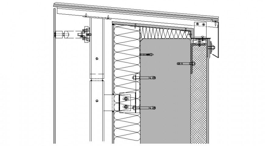 detail drawing of Industrial shade in dwg file.