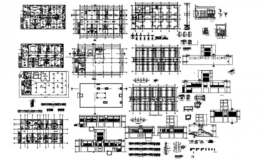 Detail Drawing of Medical Clinic 2D View AutoCAD Software File