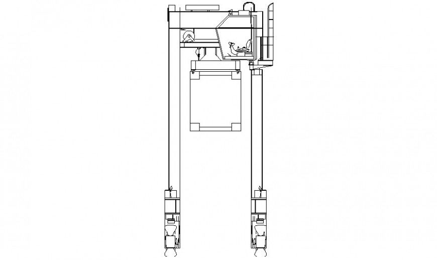 Detail drawing of pulley drawing in AutoCAD
