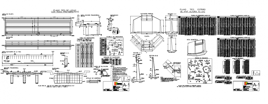 Detail drawing of the bridge in dwg file.
