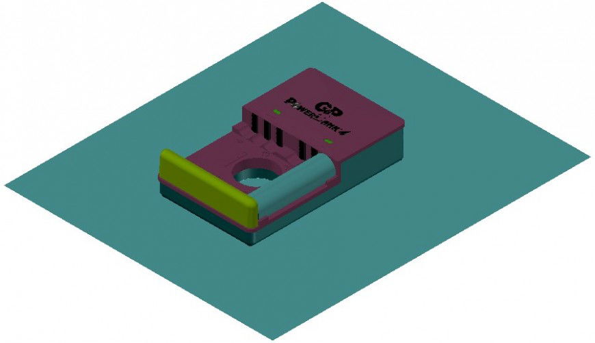 Detail electrical equipment 3d model layout in dwg format