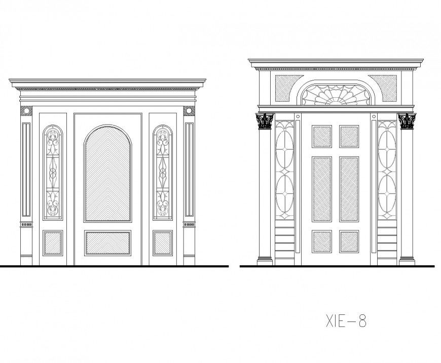 Detail European Style CAD Gallery autocad file