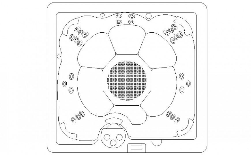 Detail floor plan of residential housing blocks 2d drawing in autocad