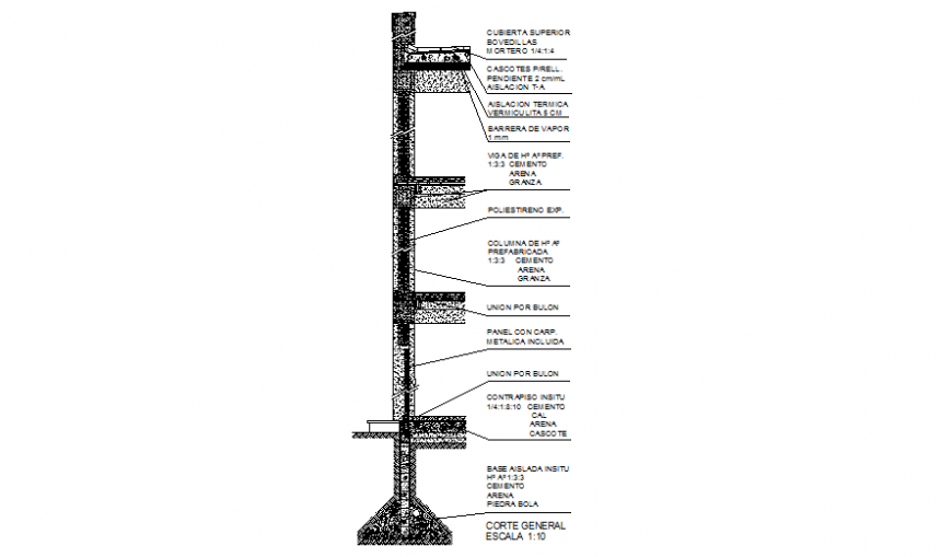 Detail floor roof plan autocad file