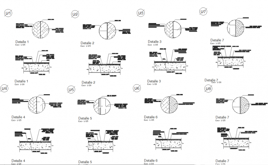 Detail floor section plan dwg file