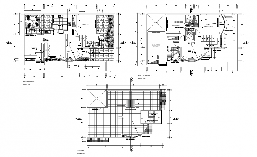 Detail house working drawing in dwg file.
