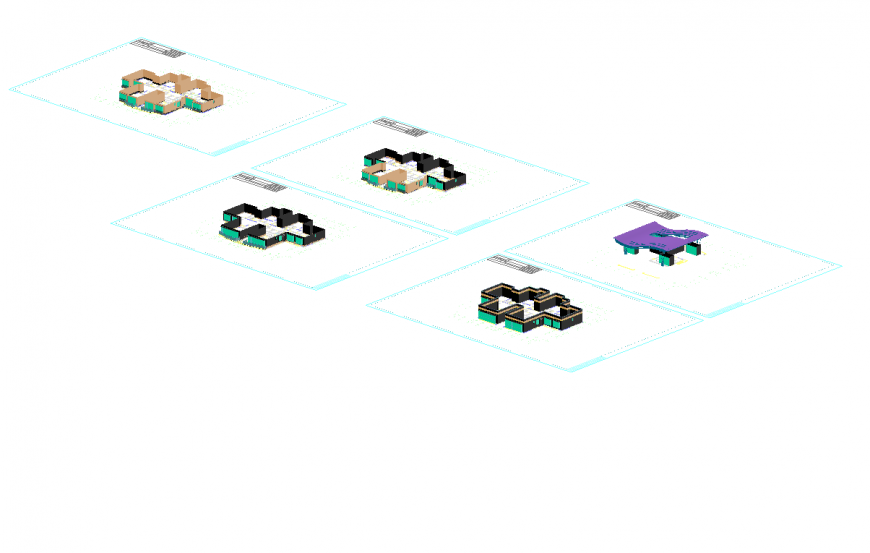 Detail housing structural building projection autocad file