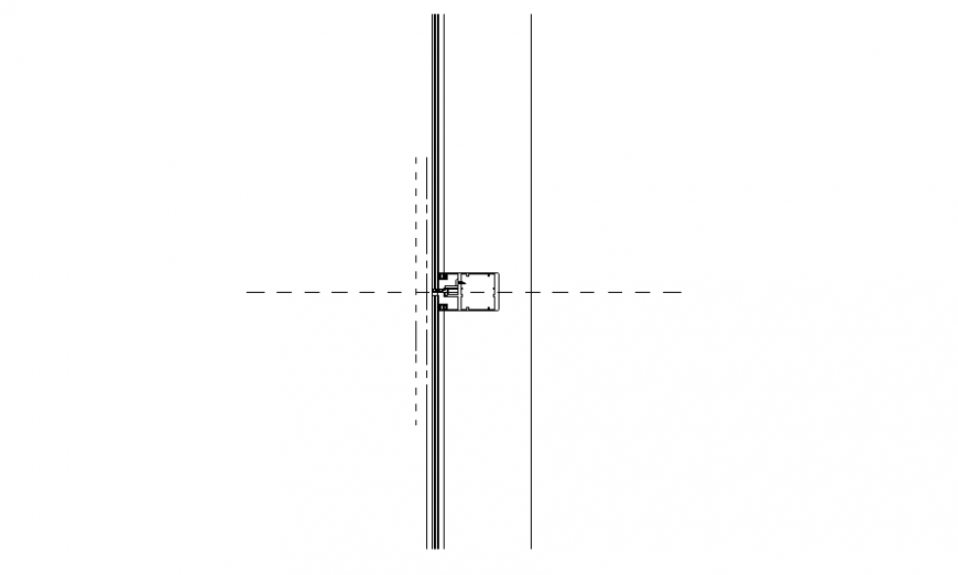 Detail in door lock plan autocad file