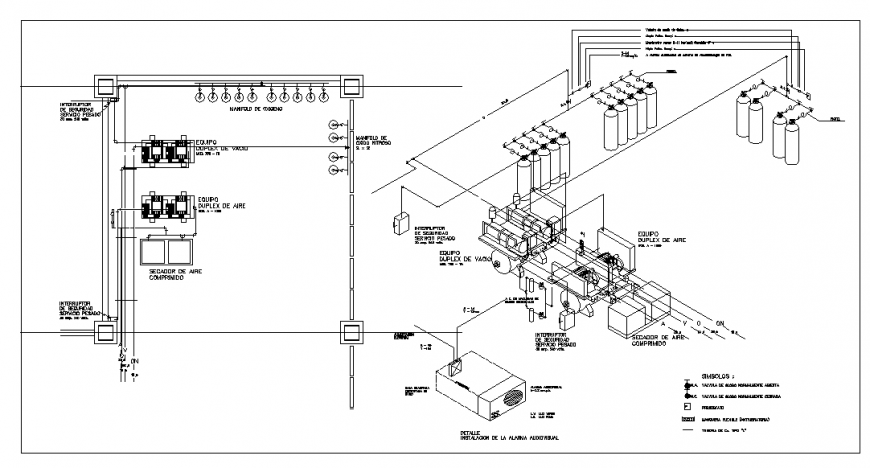 Detail installation of the audiovisual alarm Design