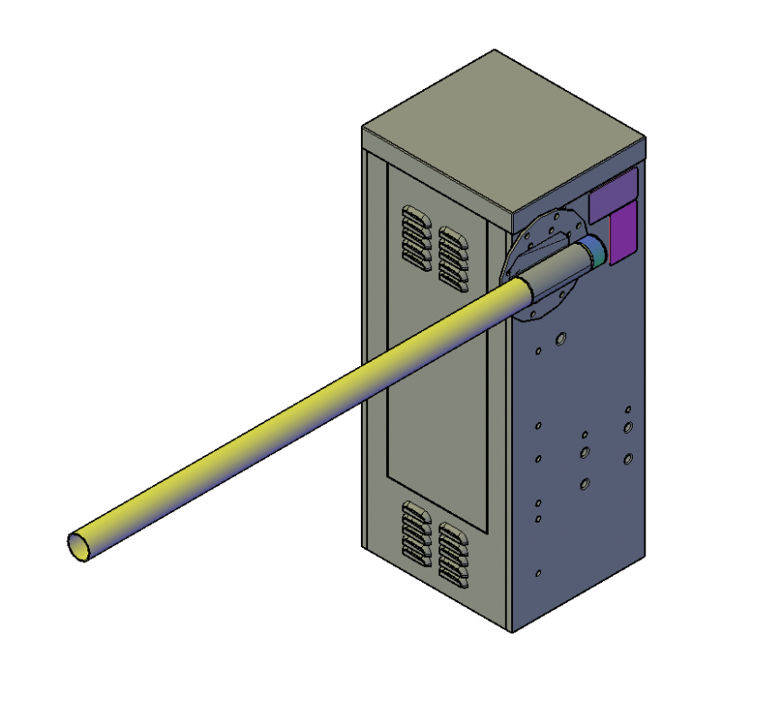 Detail machinery CAD blocks 3d view layout file autocad file