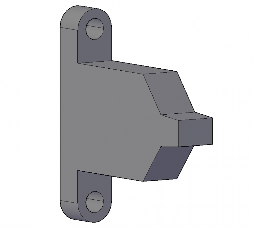 Detail nut bolt fixtures 3d model elevation Photoshop file