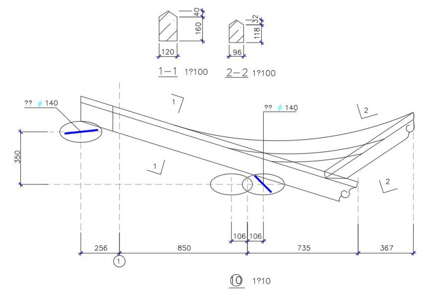 Detail of arc plan and section design