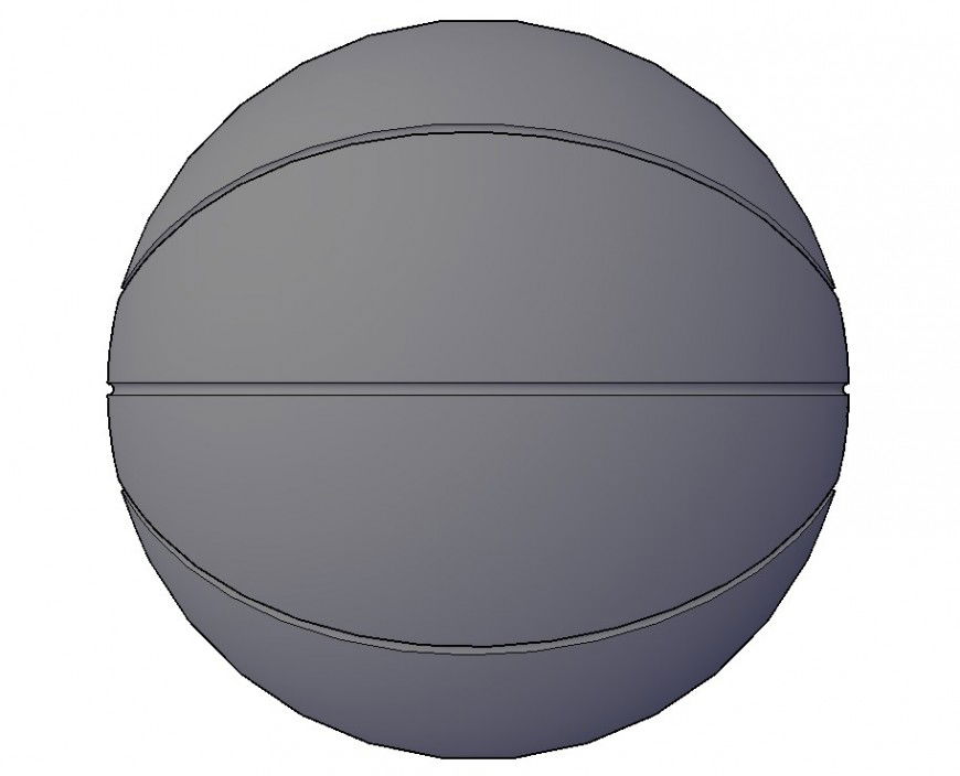 Detail of basketball layout 3d model CAD blocks autocad file