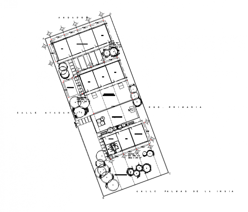Detail of club building detail plan 2d view layout 2d view dwg file