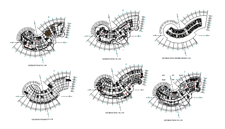 Commercial School Building DWG with Detailed Working Plan