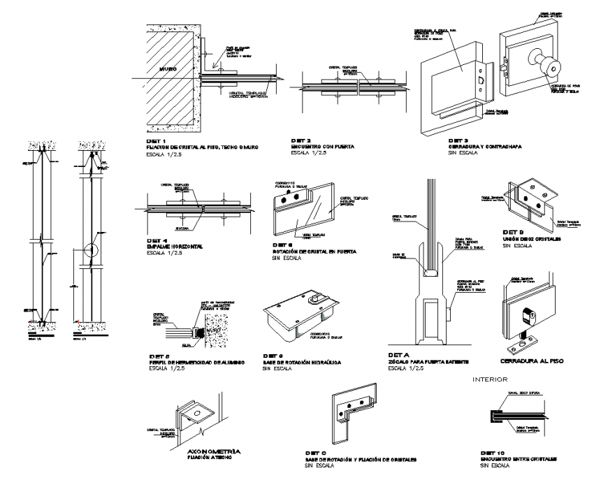 Detail of connector blocks CAD structure layout 2d view Autocad file
