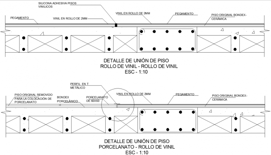 Detail of floors plan dwg file.