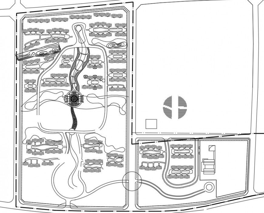 Detail of multi-story city developer dwg file