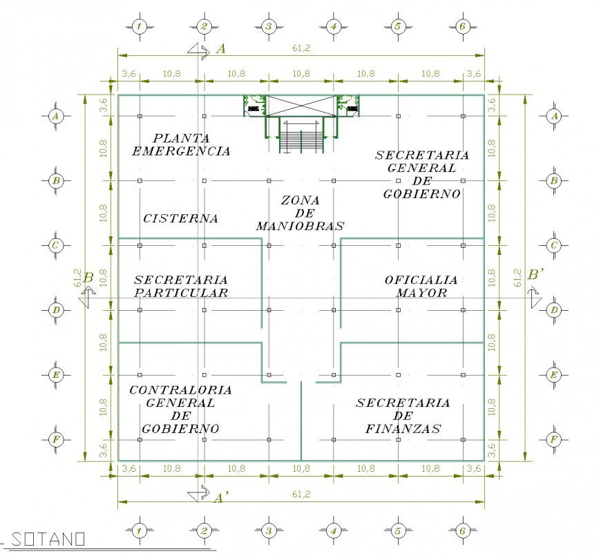 Detail of planning office plan layout file