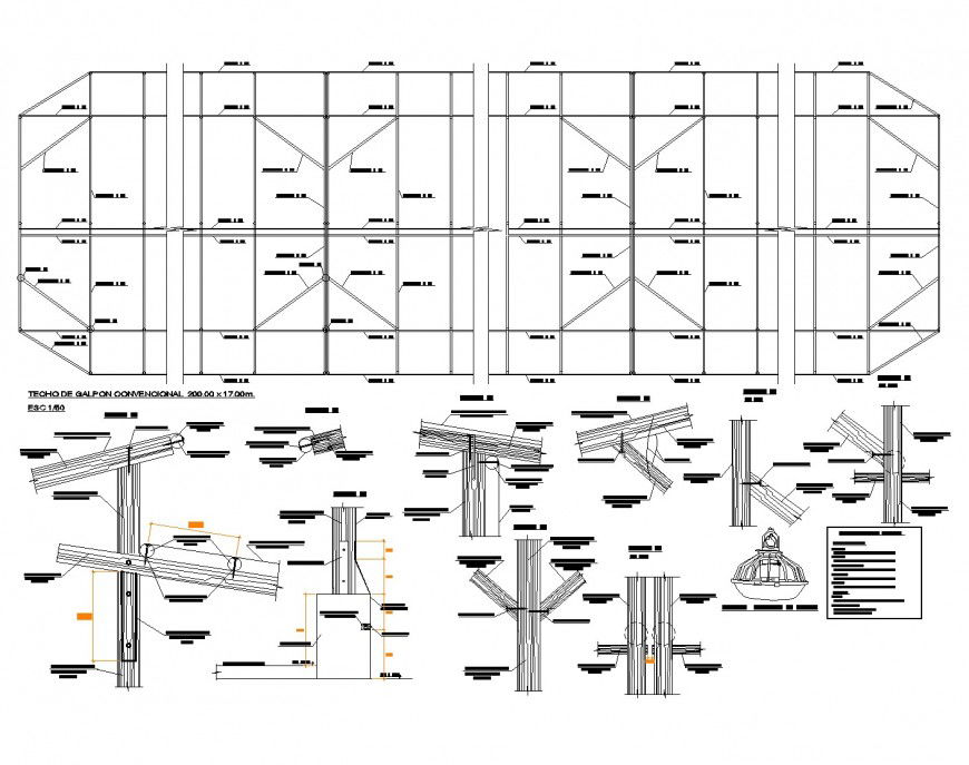 Detail of reinforcement column beam joint dwg file