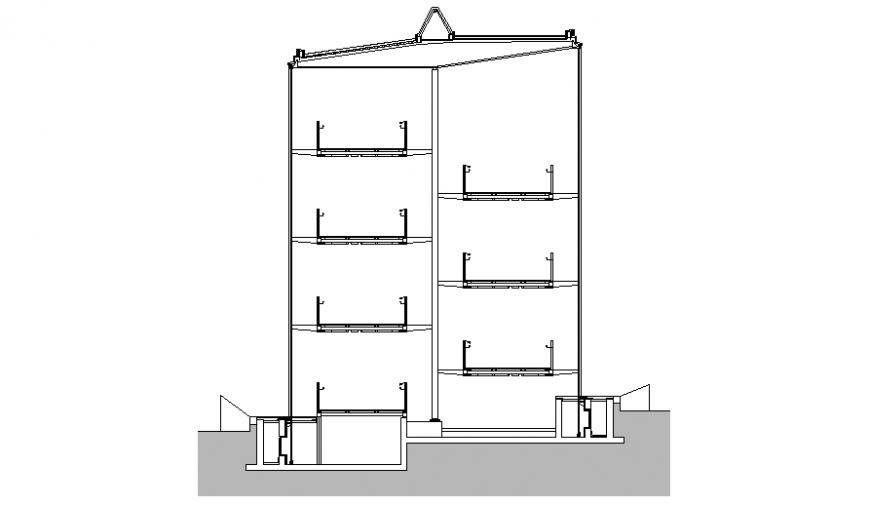 Detail of section house layout file