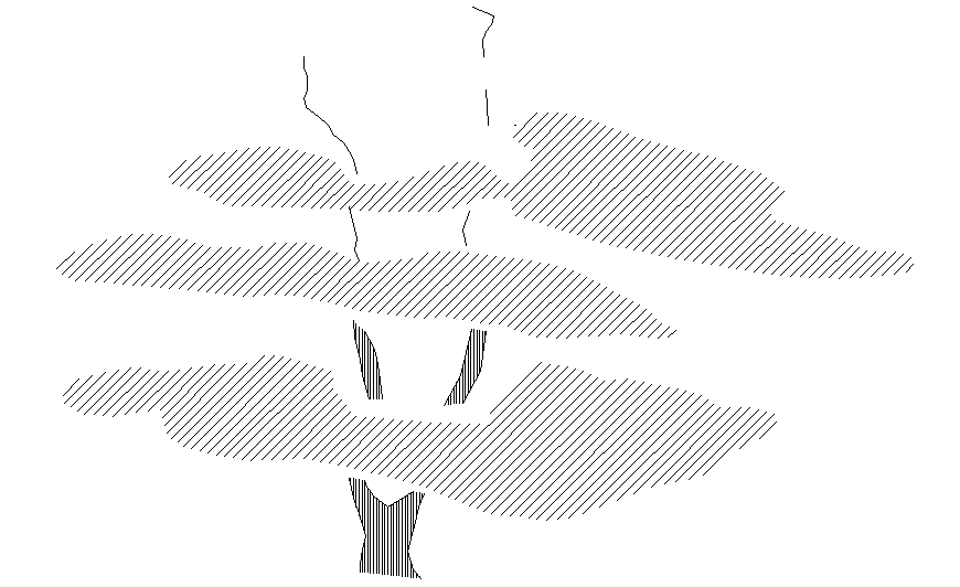 Detail of shrub elevation detail dwg file