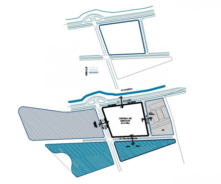 Detail of site location plan dwg file